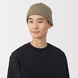 おでこのチクチクを抑えたメリノウール混　ワッチ