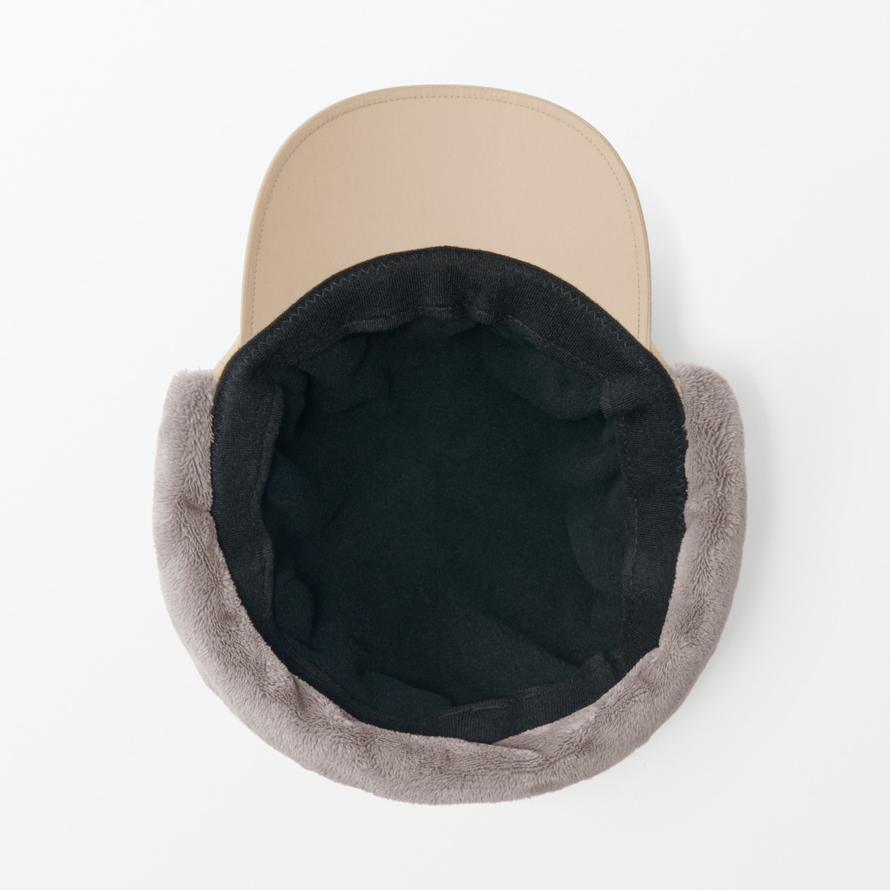 吸湿発熱中わた表面撥水耳当て付き　キャップ