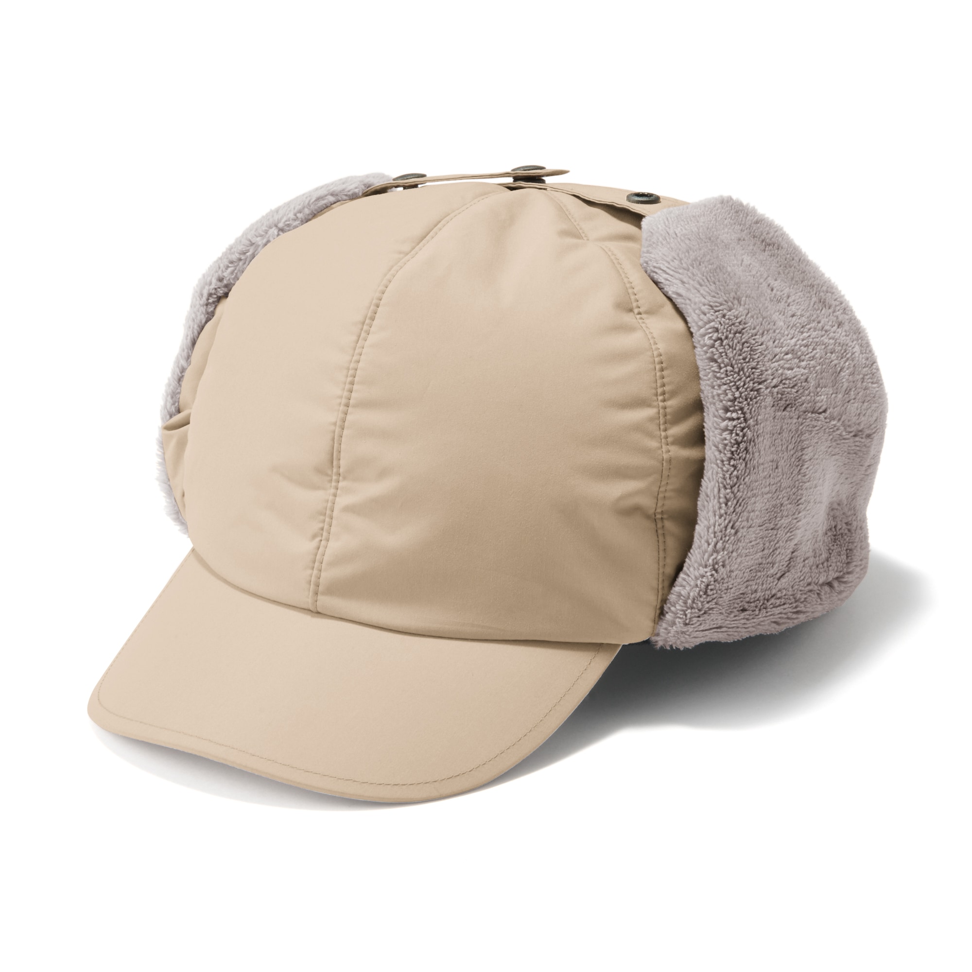 吸湿発熱中わた表面撥水耳当て付き　キャップ