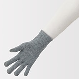メリノウール混　裏起毛　タッチパネル手袋