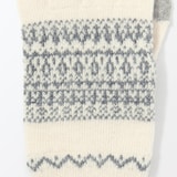 メリノウール混　裏起毛　タッチパネル手袋　（柄）