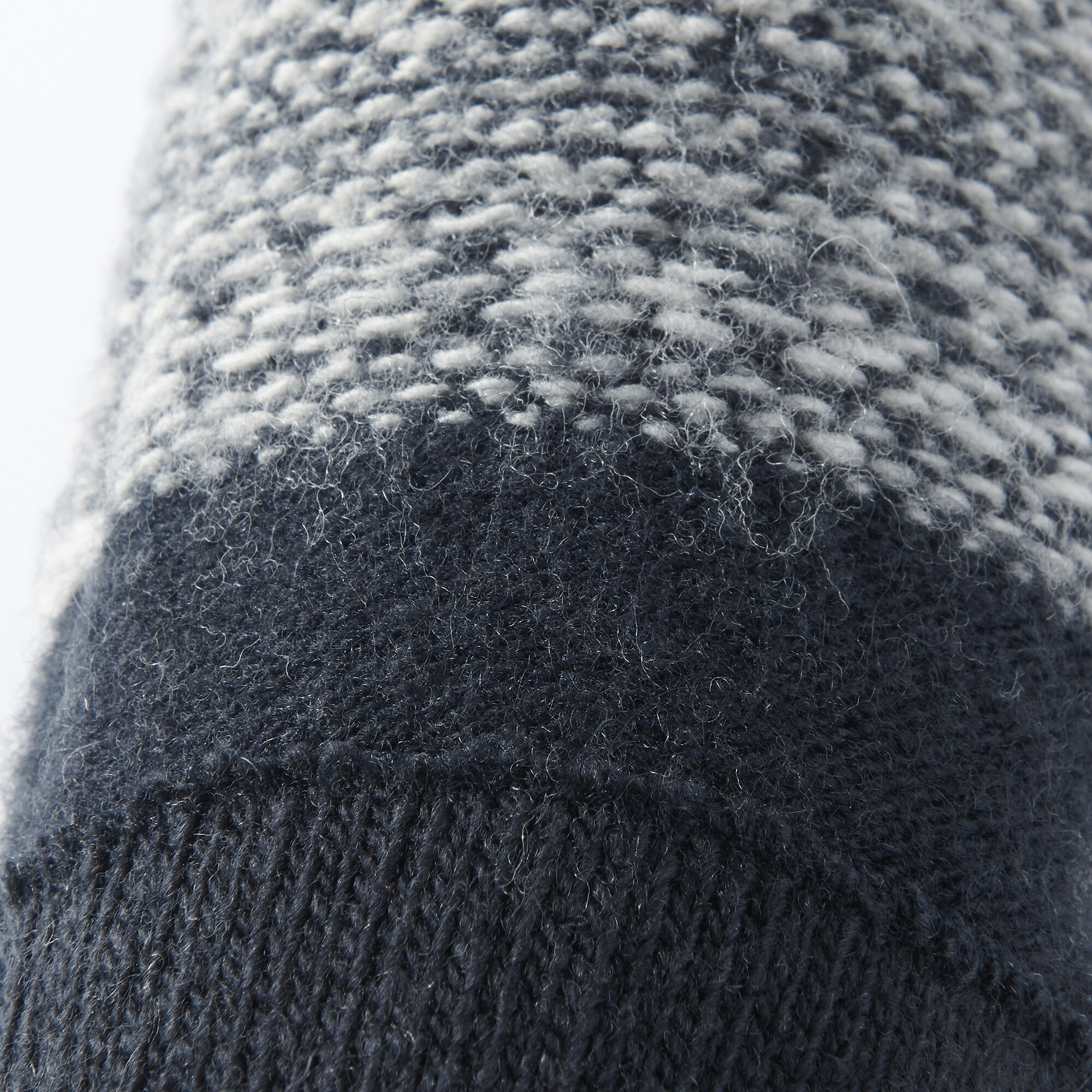 メリノウール混　裏起毛　タッチパネル手袋　（柄）