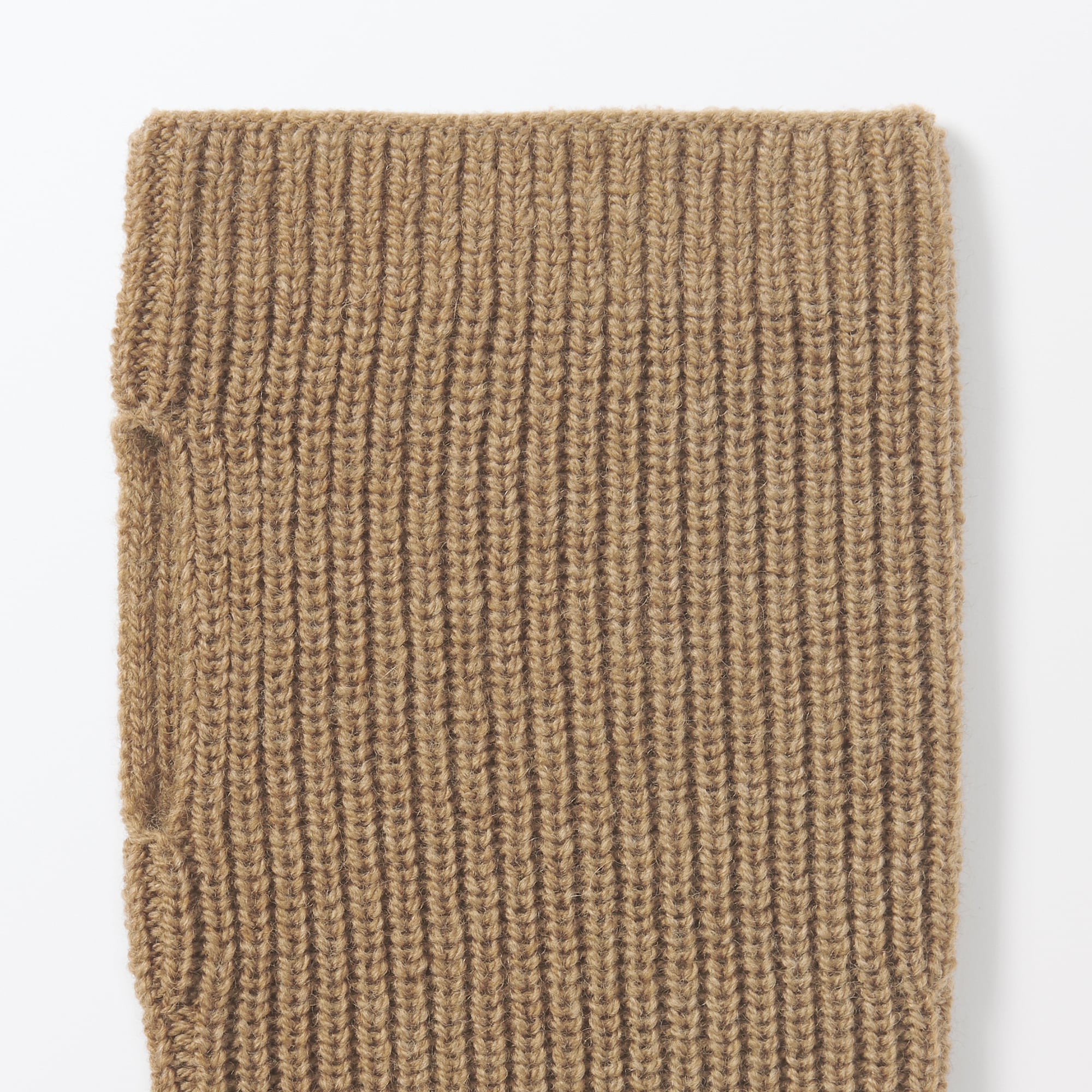 メリノウール　畦編み　ハンドウォーマー