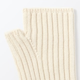 メリノウール　リブ編み　アームウォーマー