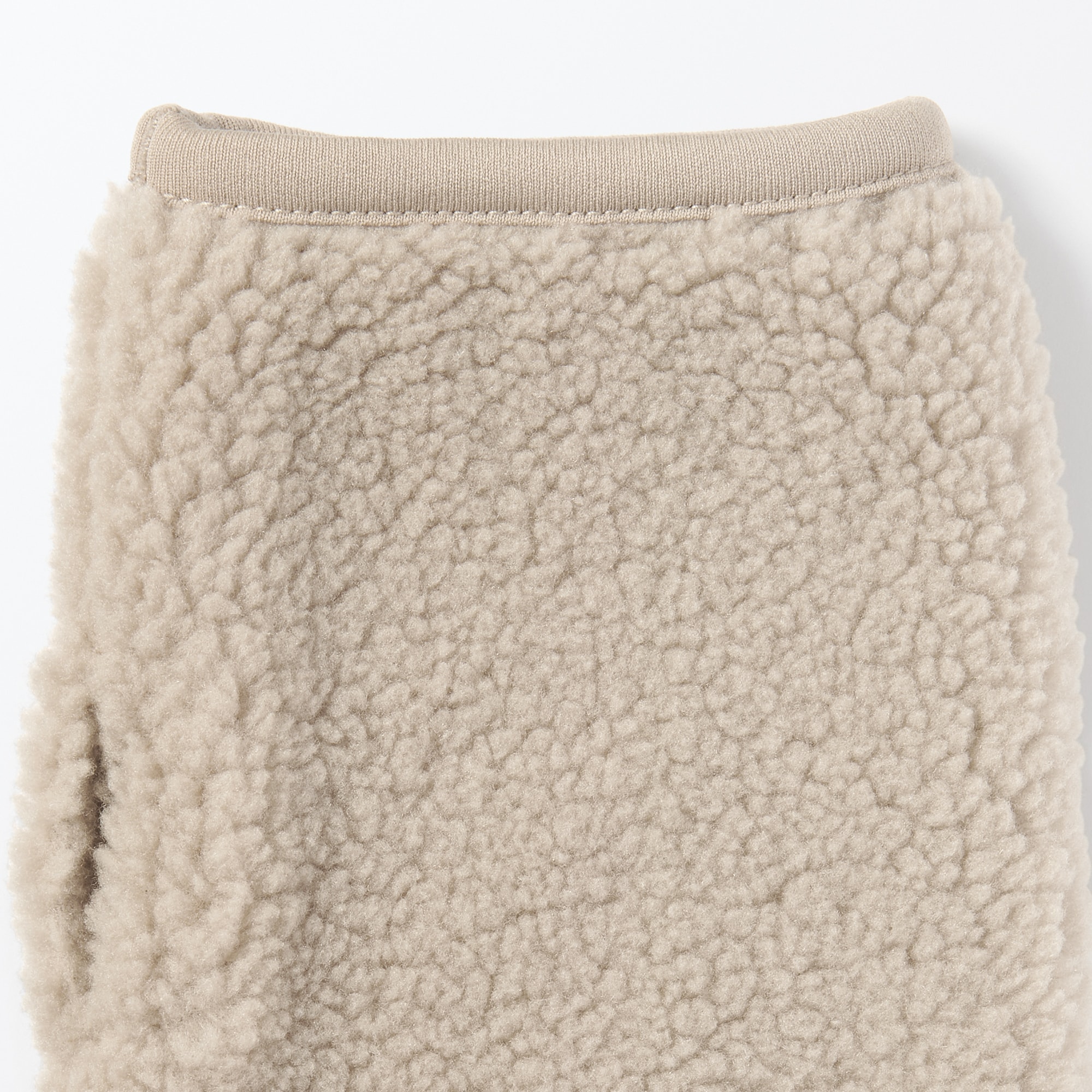 再生ポリエステル　くつろぎボア　アームウォーマー