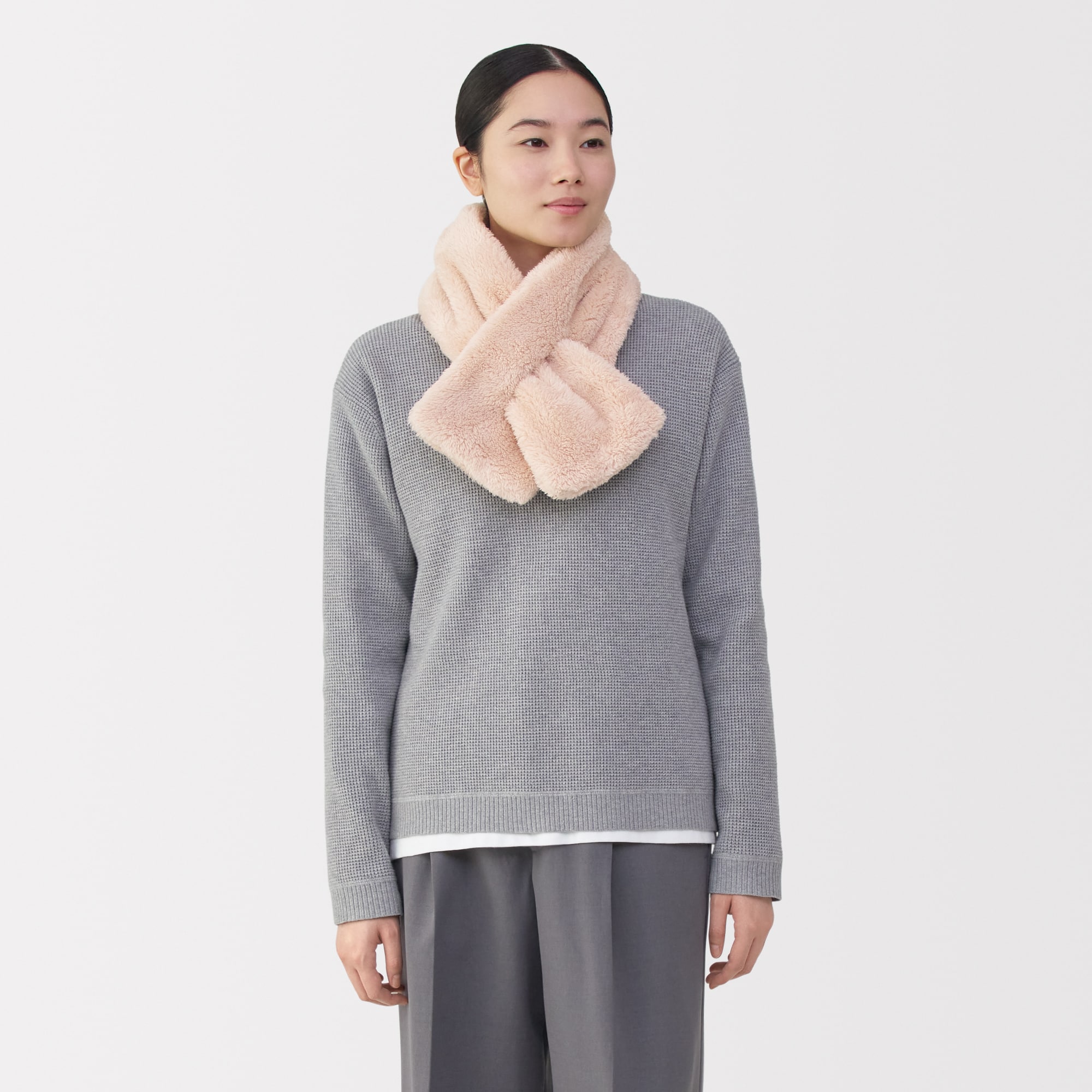 再生ポリエステルあったかボア　マフラー