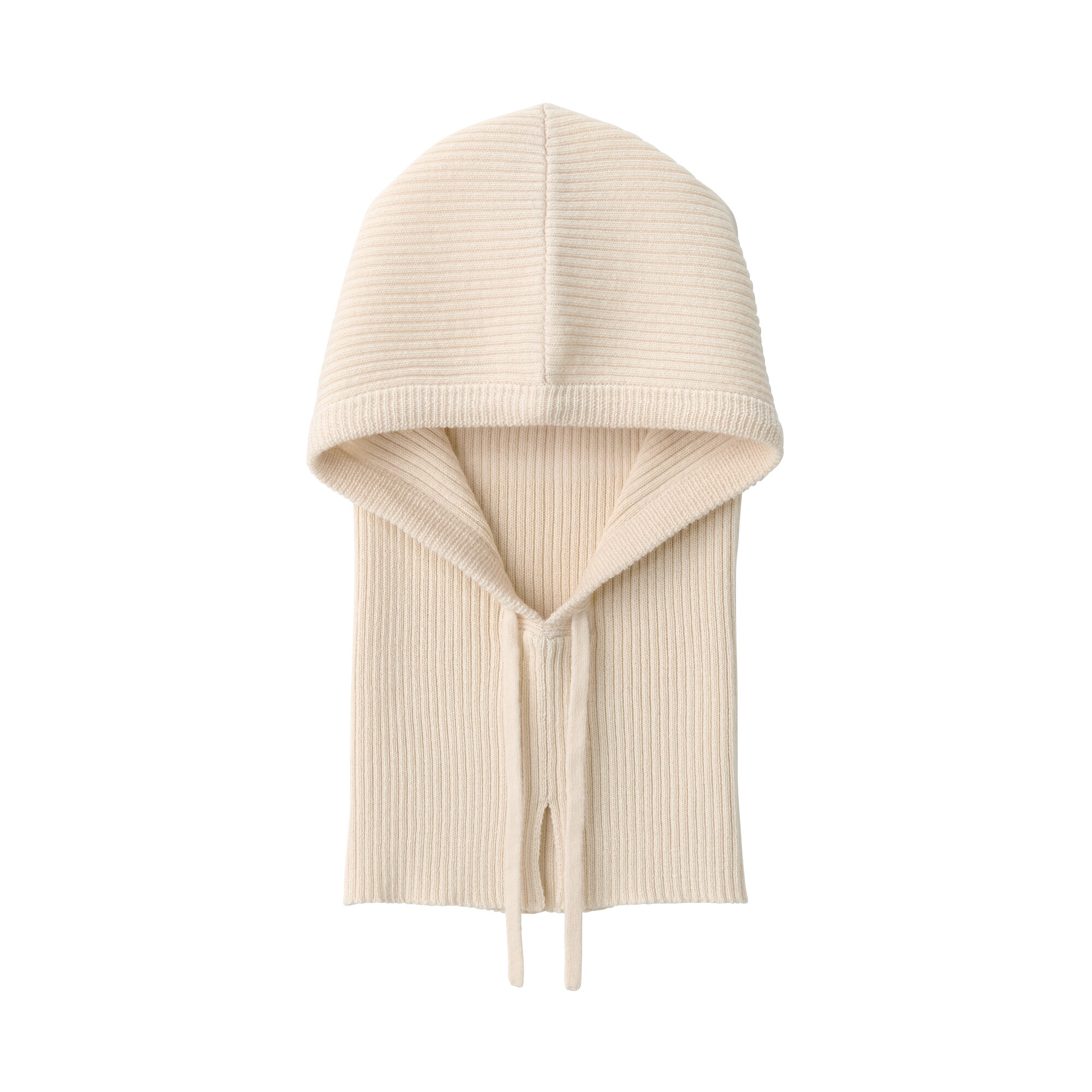 首のチクチクを抑えたメリノウール混　バラクラバ