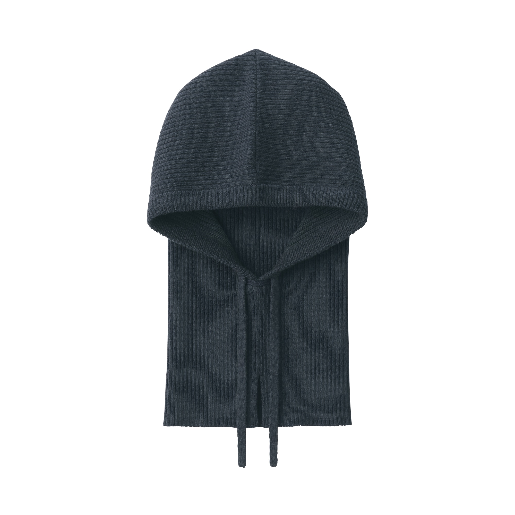 首のチクチクを抑えたメリノウール混　バラクラバ