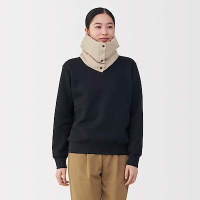 【１１月上旬発売予定】吸湿発熱中わた表面撥水パッカブル　ネックウォーマー