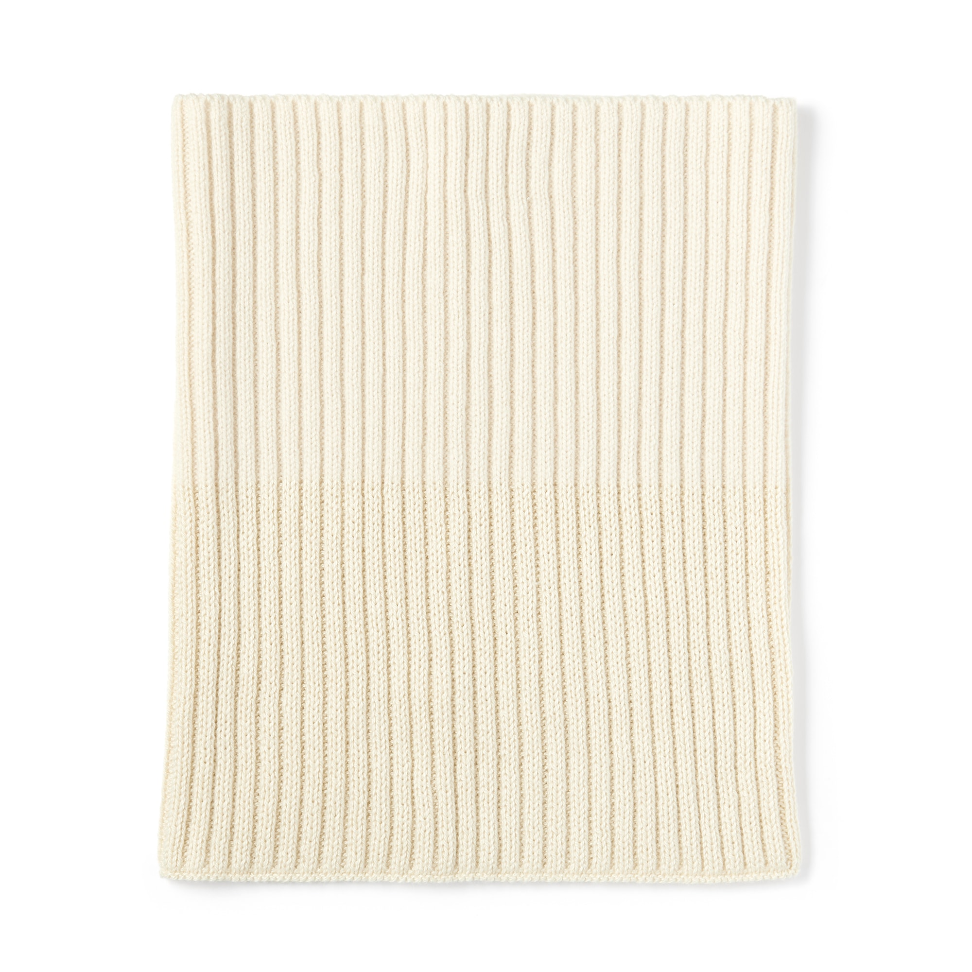 首のチクチクを抑えたメリノウール混　ネックウォーマー