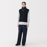 首のチクチクを抑えたメリノウール混　ネックウォーマー