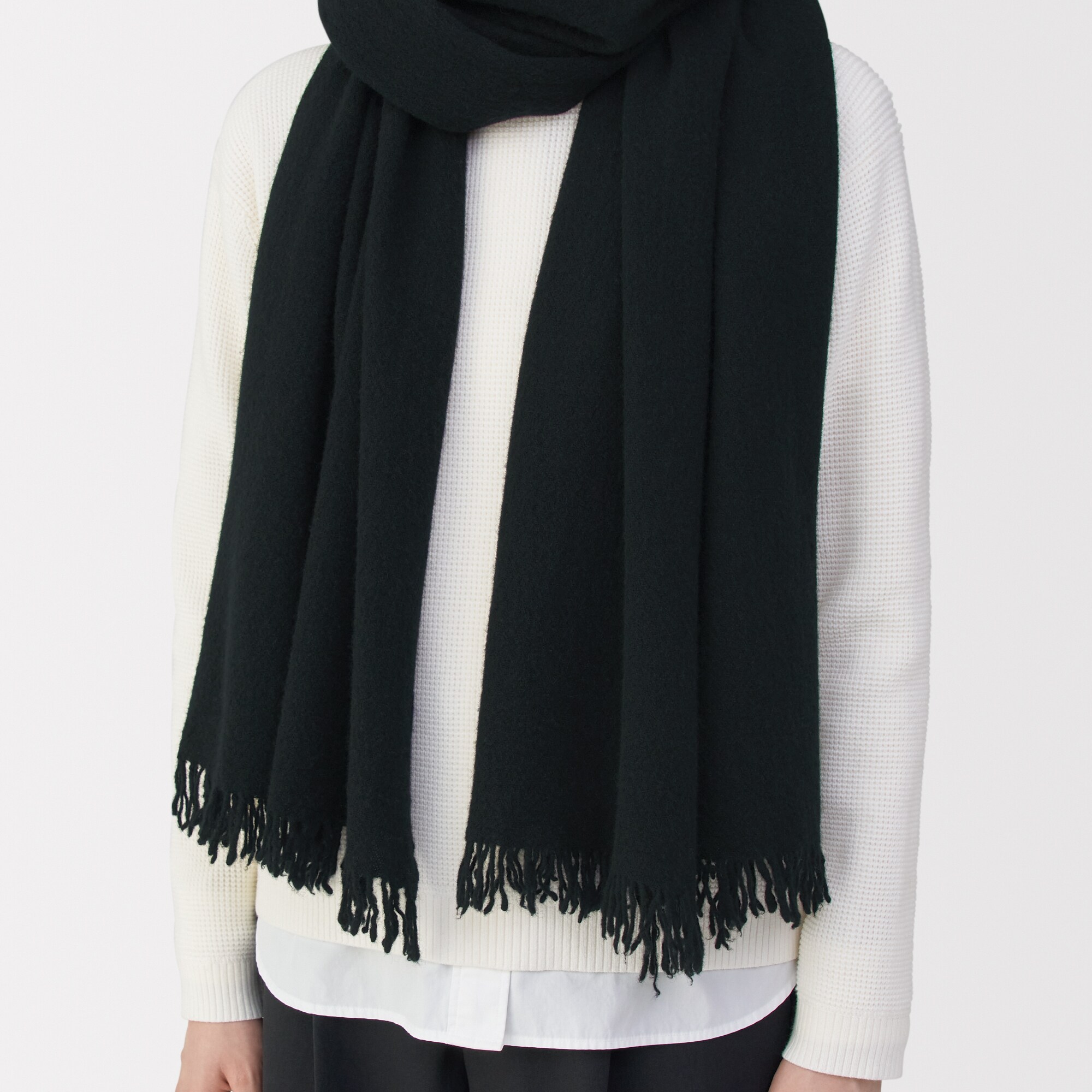 ふっくらウール 大判ストール（薄手） | 無印良品