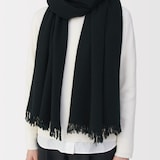 ふっくらウール　大判ストール（薄手）