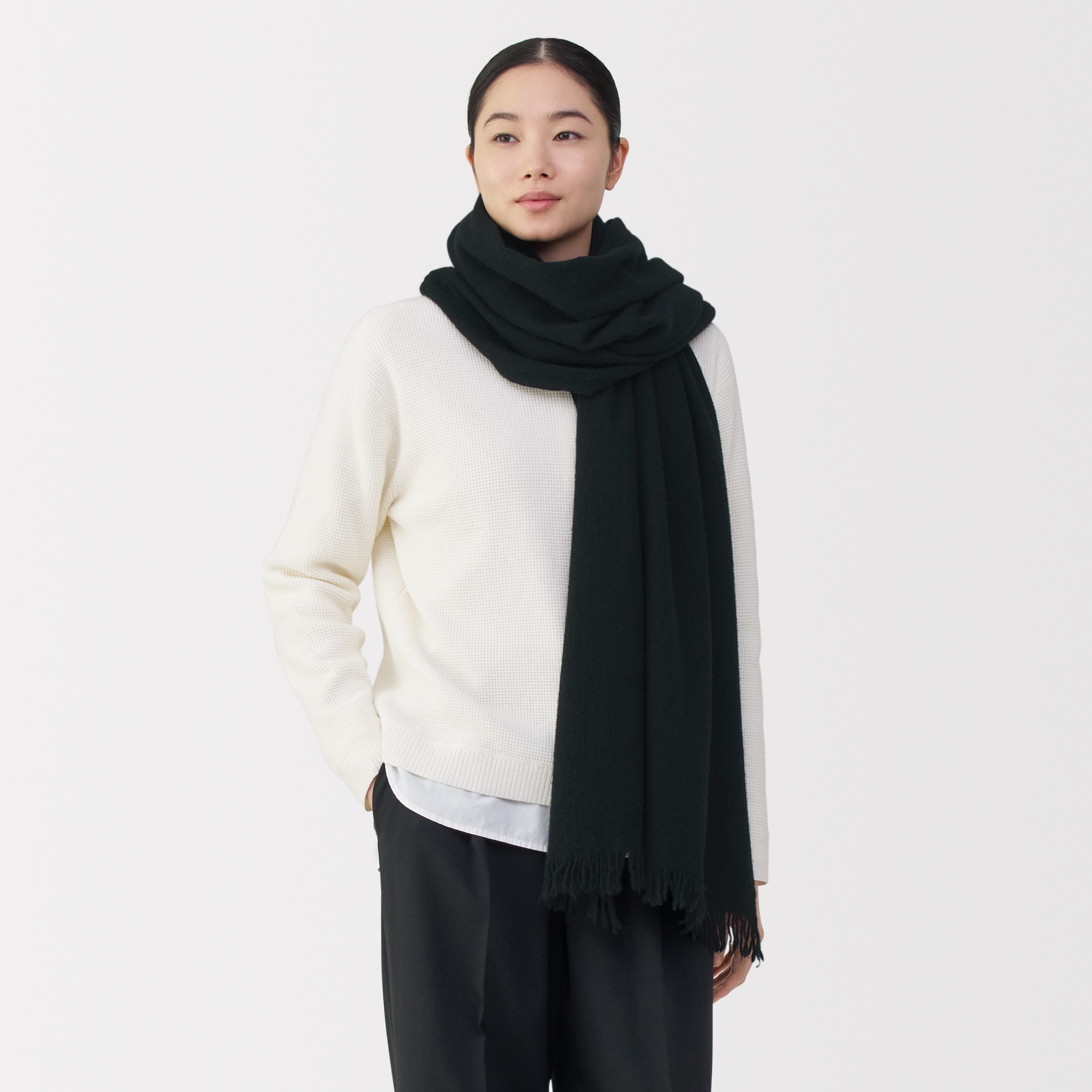 ふっくらウール 大判ストール（薄手） | 無印良品