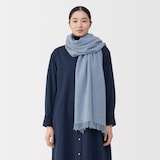 ふっくらウール　大判ストール（薄手）