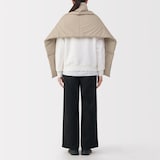 吸湿発熱中わた表面撥水パッカブル　ケープ