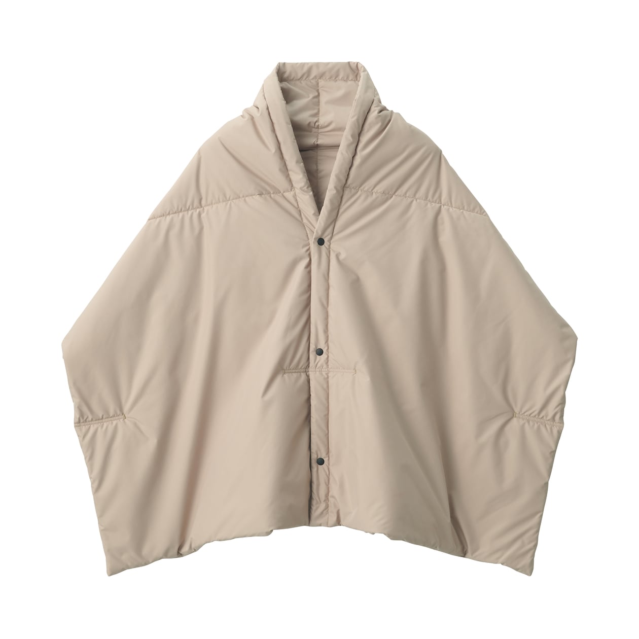 吸湿発熱中わた表面撥水パッカブル　ケープ