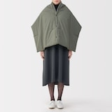 吸湿発熱中わた表面撥水パッカブル　ケープ