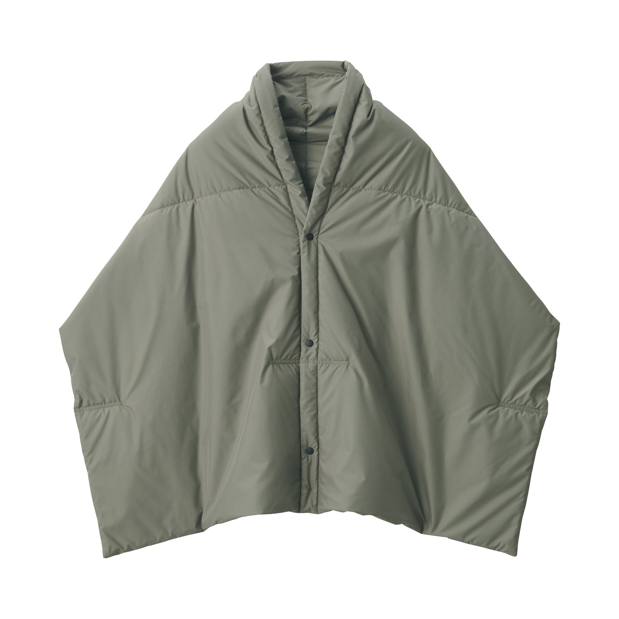 吸湿発熱中わた表面撥水パッカブル　ケープ