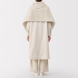 再生ポリエステルあったかボア　ケープ