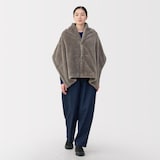 再生ポリエステルあったかボア　ケープ