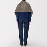 再生ポリエステルあったかボア　ケープ