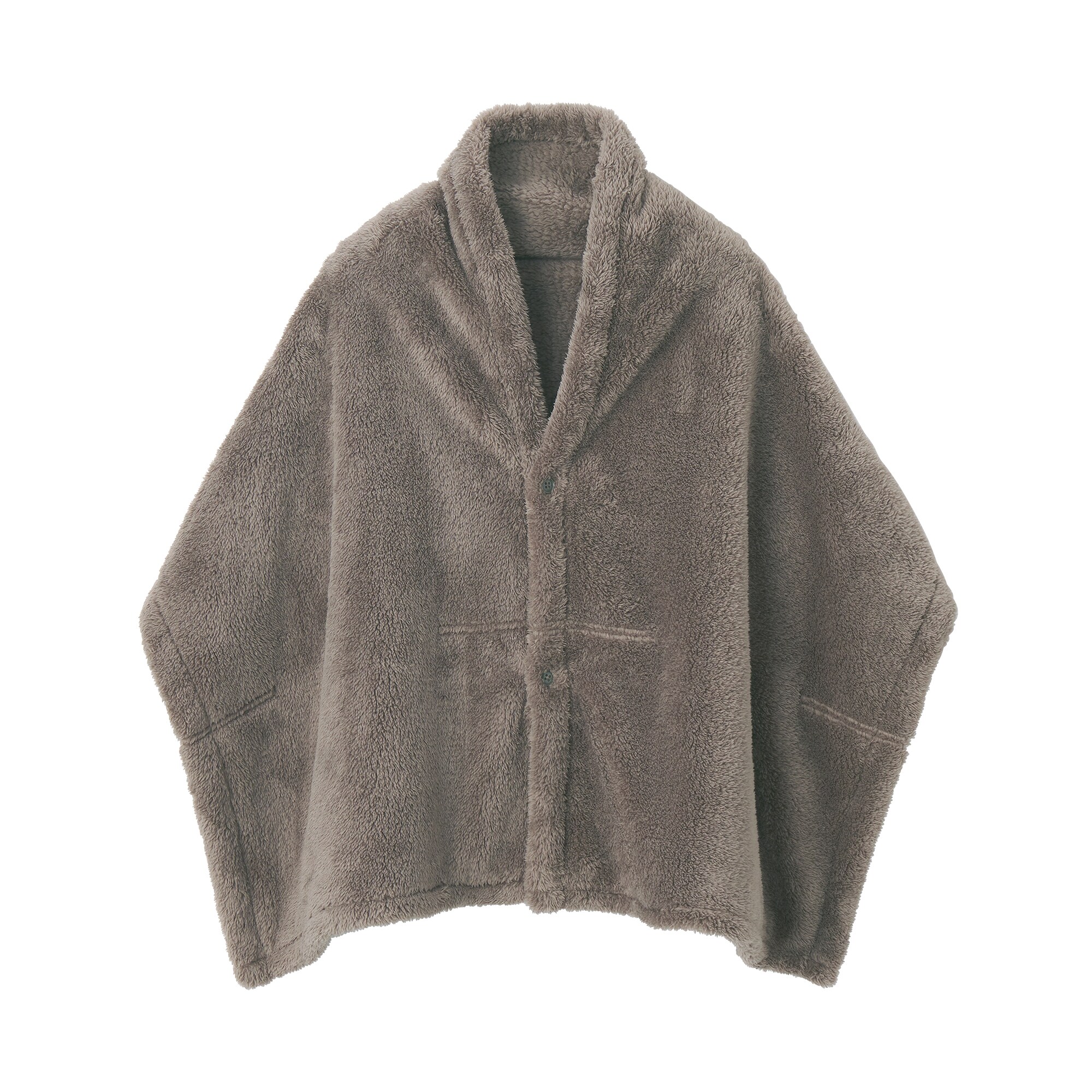 再生ポリエステルあったかボア ケープ | 無印良品