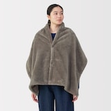 再生ポリエステルあったかボア　ケープ