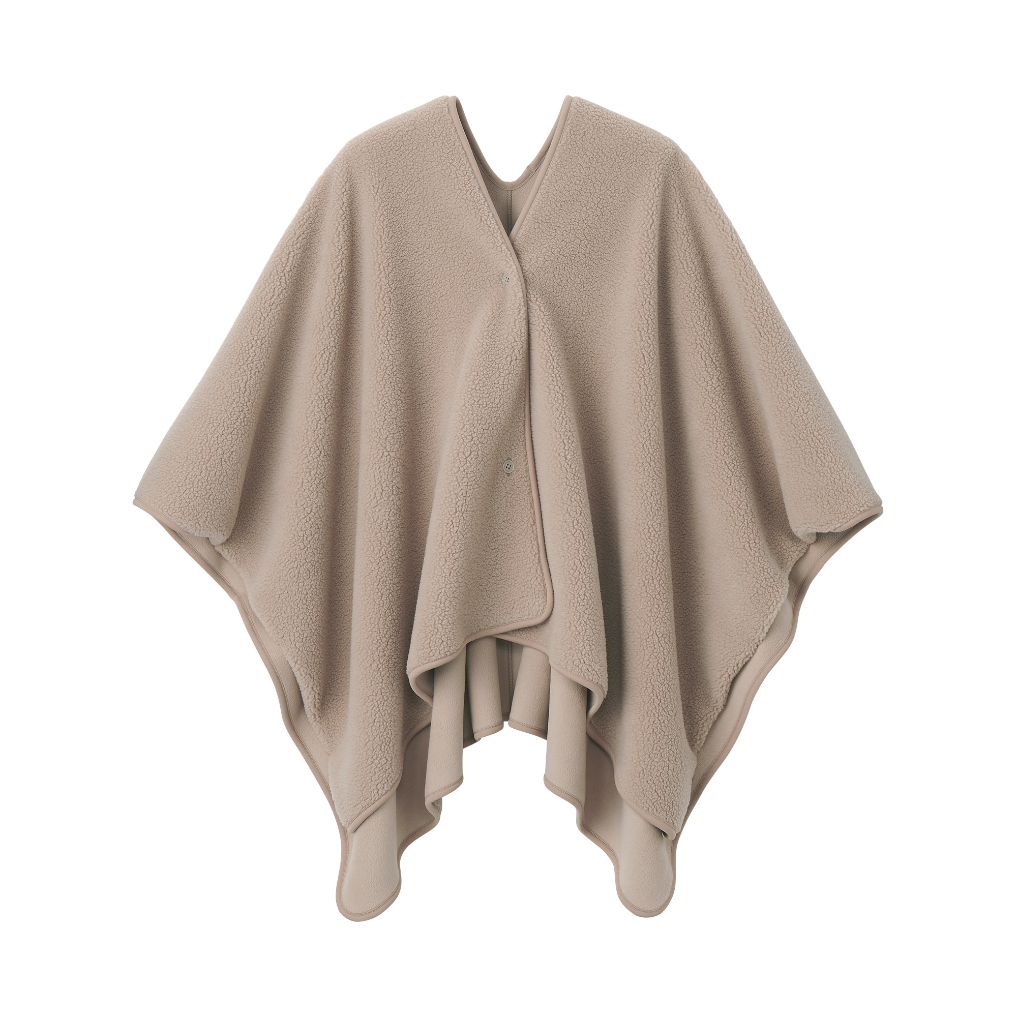 再生ポリエステルくつろぎボア　ケープ