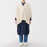 再生ポリエステルくつろぎボア　ケープ