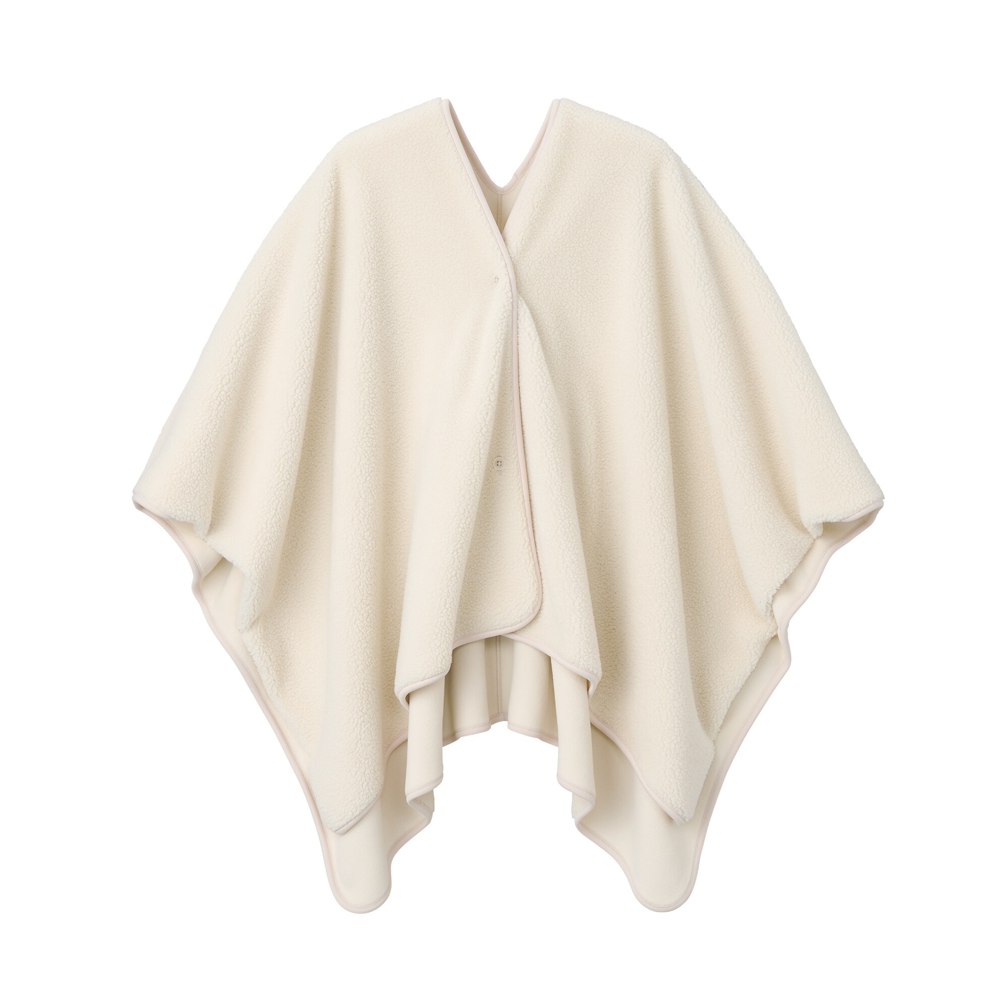 再生ポリエステルくつろぎボア　ケープ