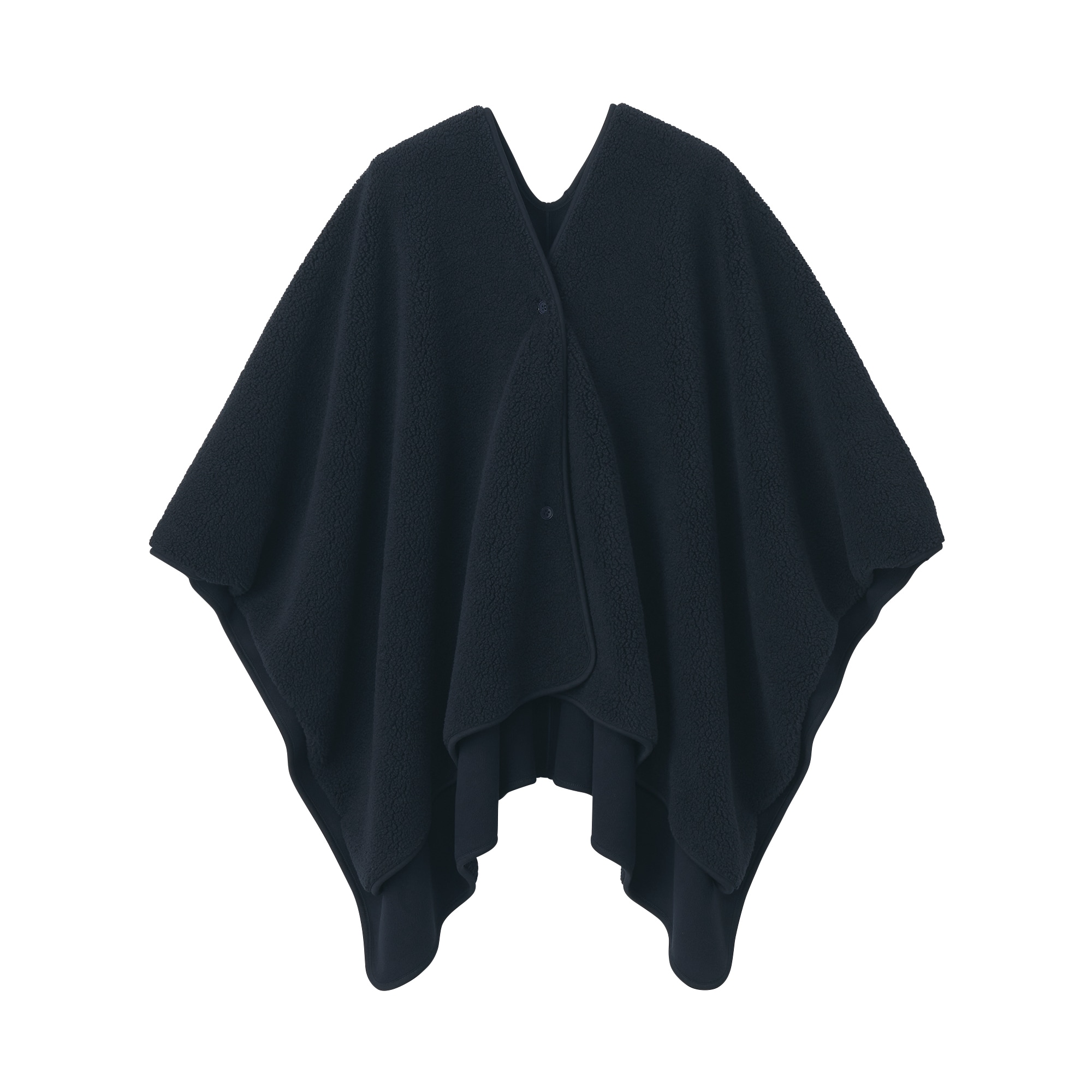 再生ポリエステルくつろぎボア ケープ | 無印良品