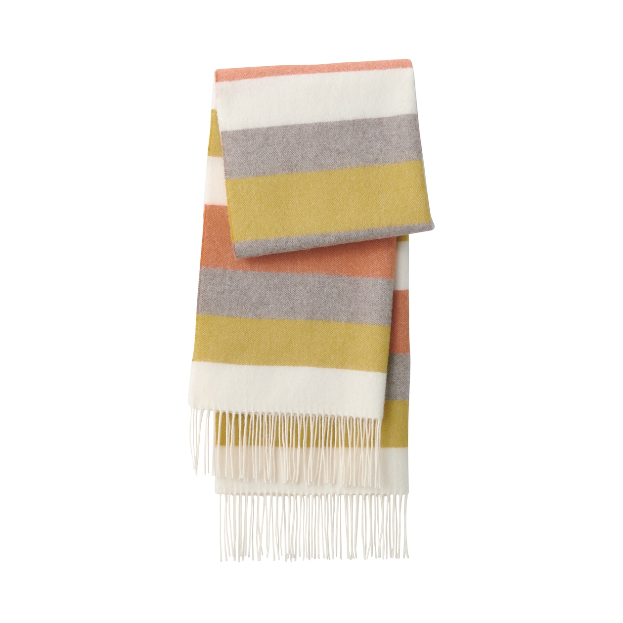 ふっくらウール　大判ストール（ストライプ）（ＣＮ）