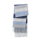 ふっくらウール　大判ストール（ストライプ）（ＣＮ）