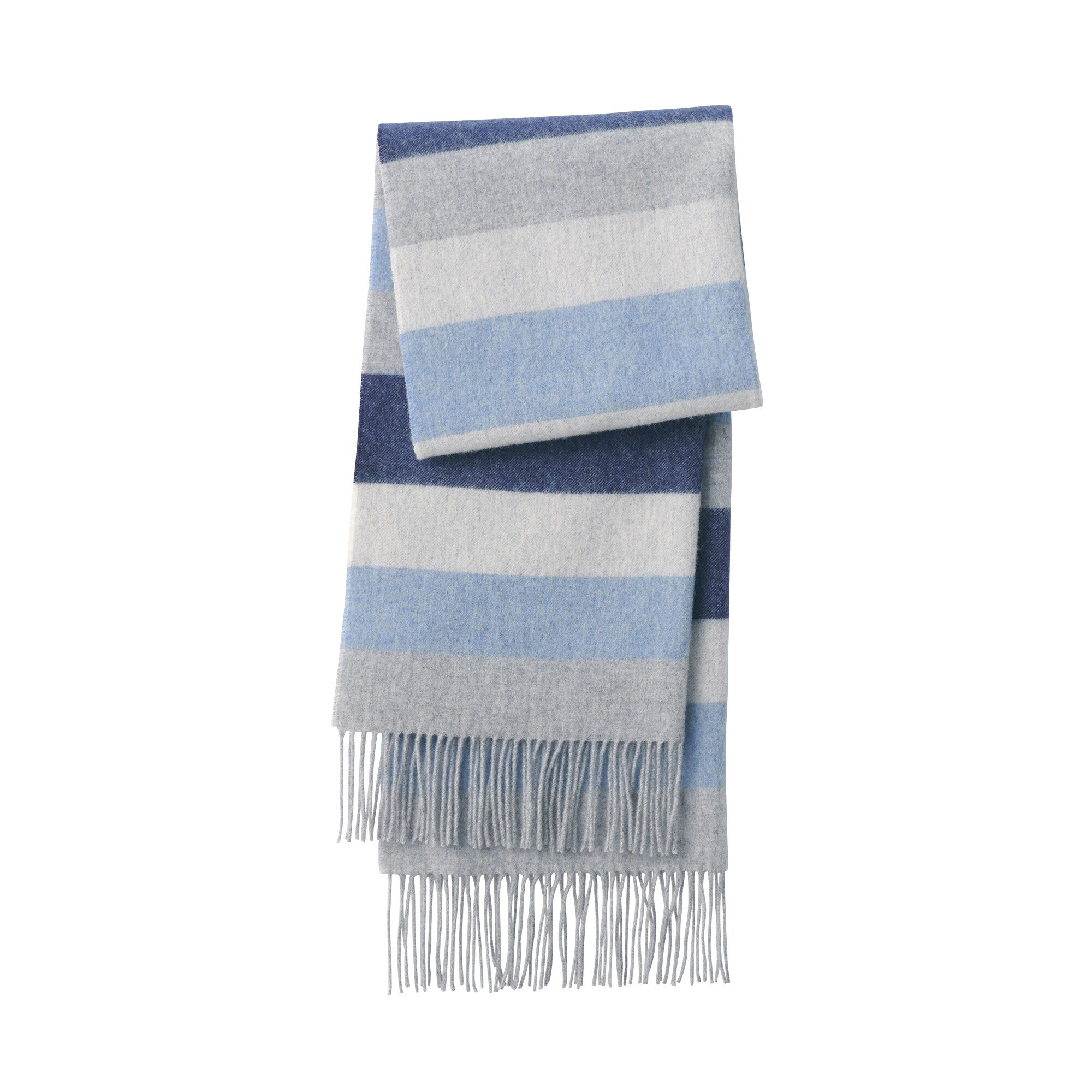 ふっくらウール　大判ストール（ストライプ）（ＣＮ）