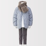 ＜キッズ＞　再生ポリエステルあったかボア　マフラー