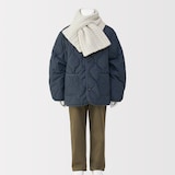 ＜キッズ＞　再生ポリエステル混のびのび　マフラー