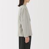 紳士　風を通す　ストレッチ　カーディガン