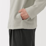 紳士　風を通す　ストレッチ　カーディガン