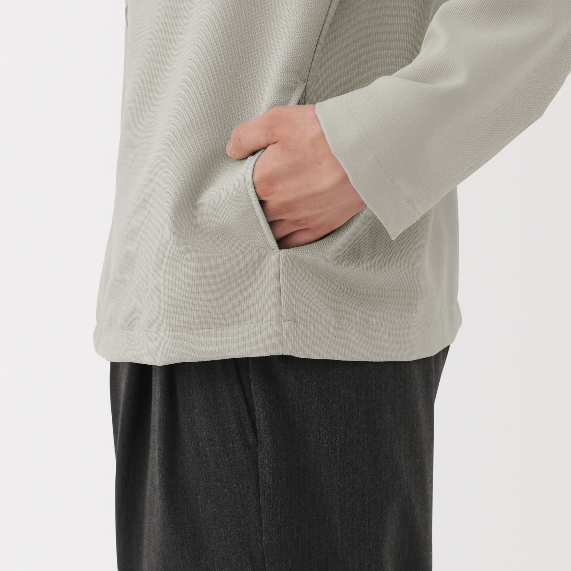 紳士　風を通す　ストレッチ　カーディガン