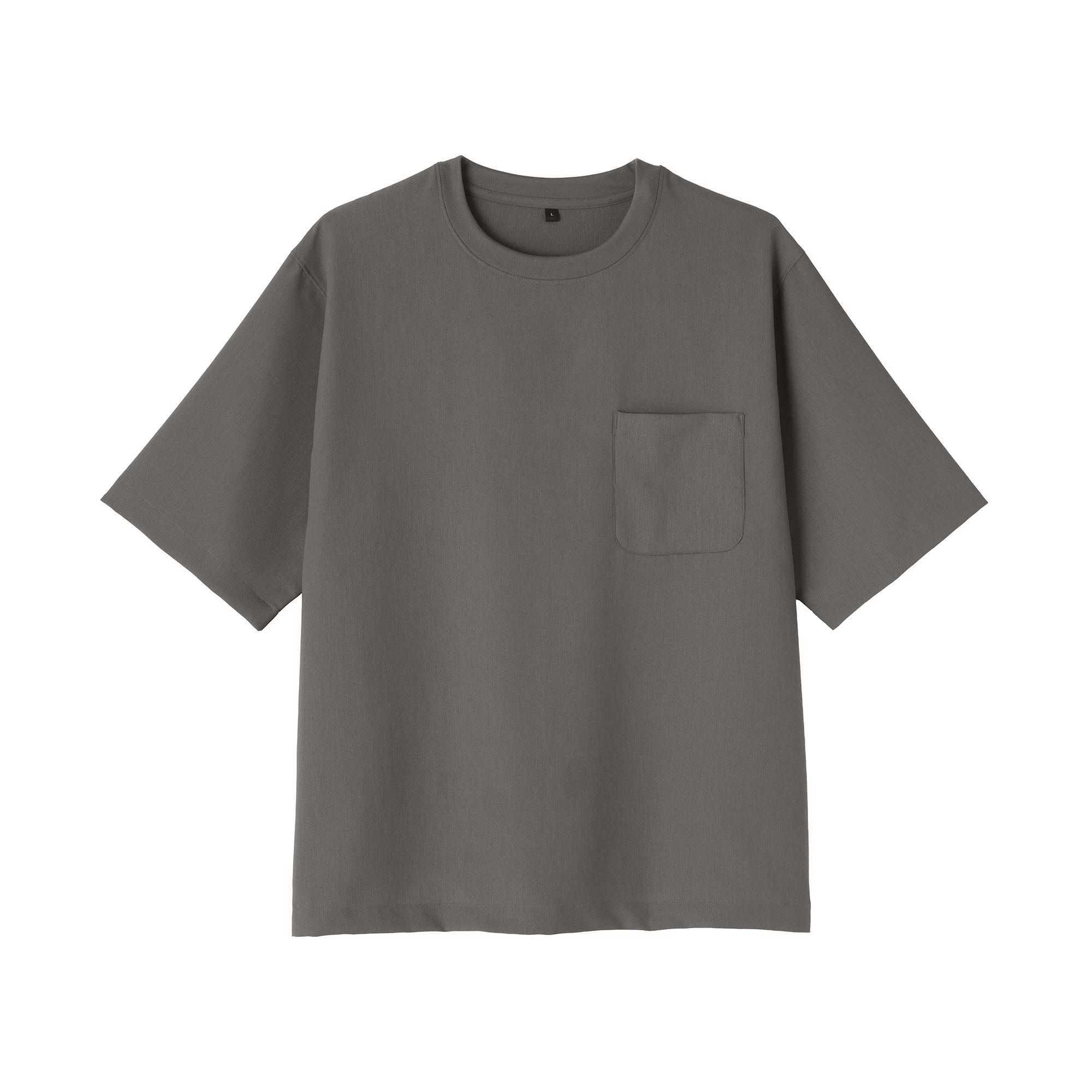 紳士 風を通す ストレッチ 五分袖布帛Tシャツ | 無印良品