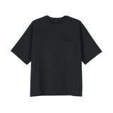 紳士　風を通す　ストレッチ　五分袖布帛Ｔシャツ