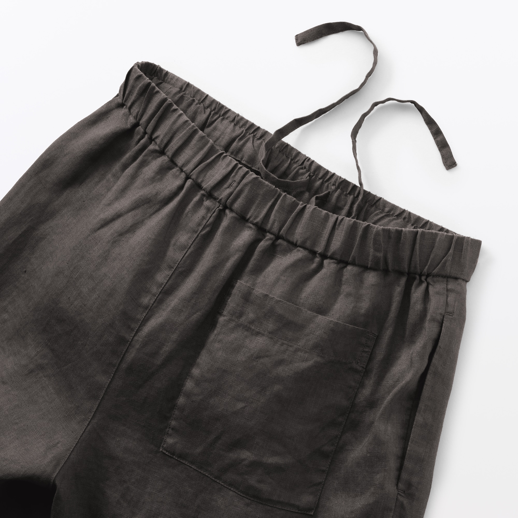 婦人　リネン　洗いざらしイージーワイドパンツ（ＡＳＥＡＮ）