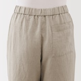 婦人　リネン　洗いざらしイージーワイドパンツ（ＡＳＥＡＮ）