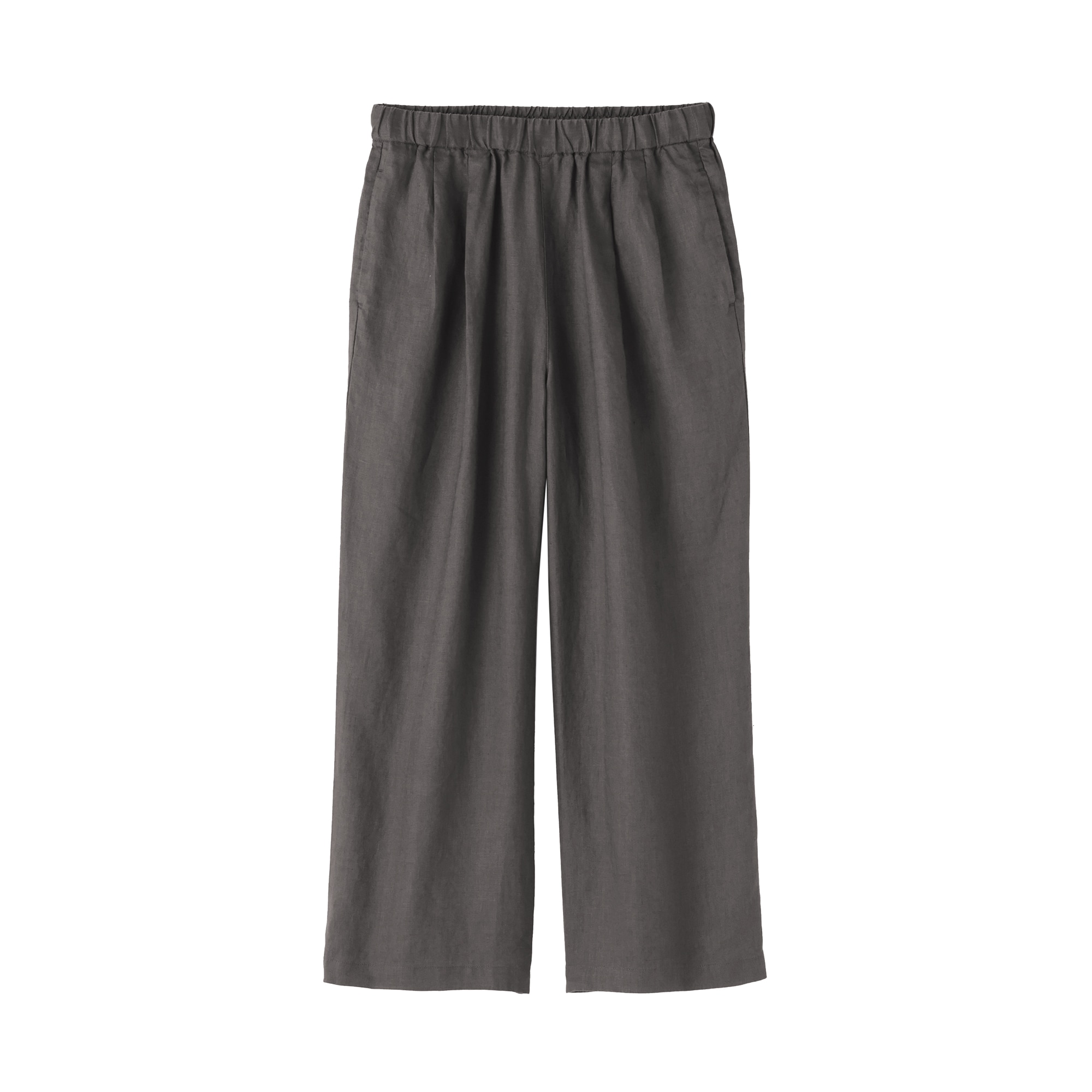 婦人　リネン　洗いざらしイージーワイドパンツ（ＡＳＥＡＮ）