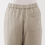 婦人　リネン　洗いざらしイージーワイドパンツ（ＡＳＥＡＮ）