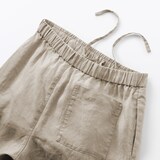 婦人　リネン　洗いざらしイージーワイドパンツ（ＡＳＥＡＮ）