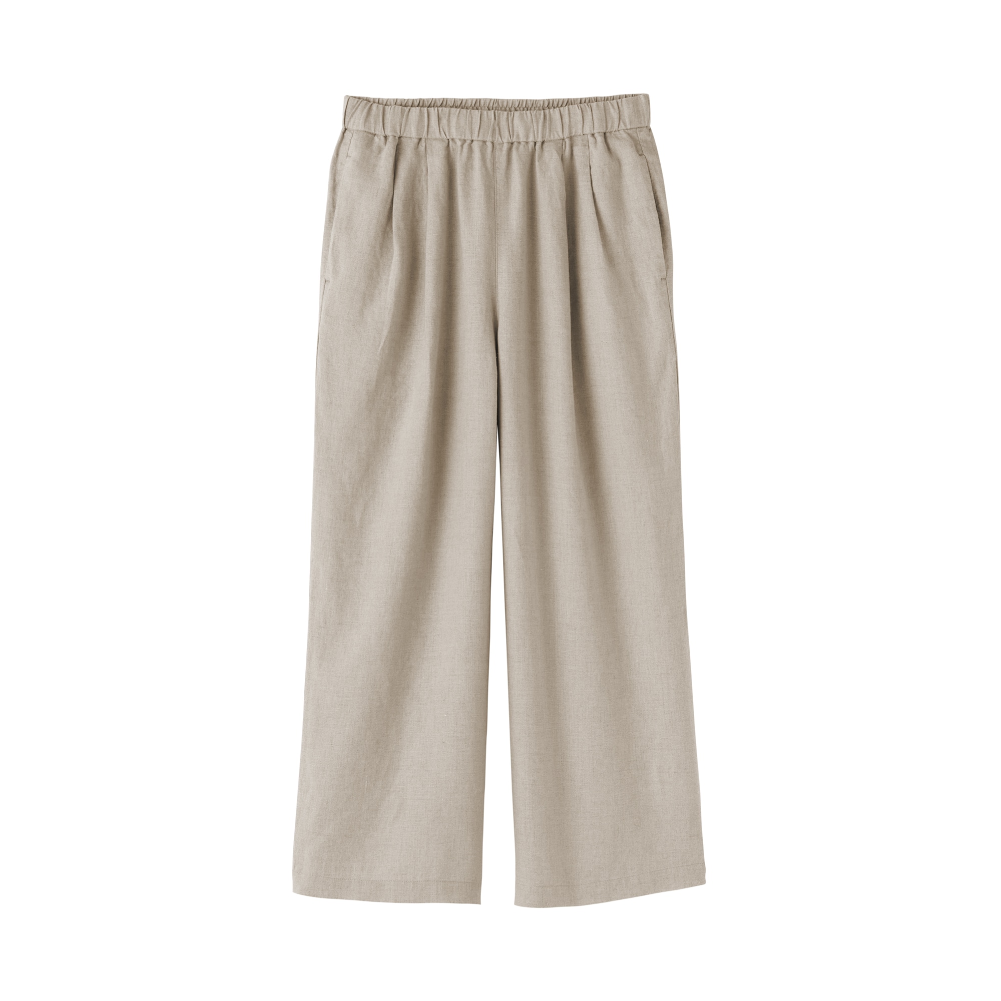 婦人　リネン　洗いざらしイージーワイドパンツ（ＡＳＥＡＮ）
