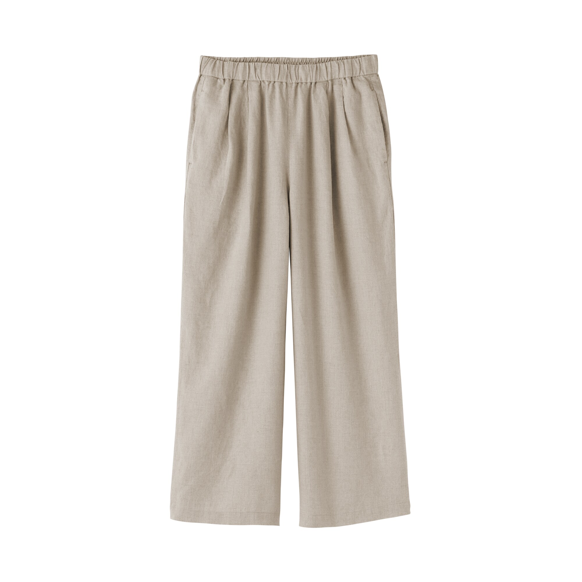 婦人　リネン　洗いざらしイージーワイドパンツ（ＡＳＥＡＮ）