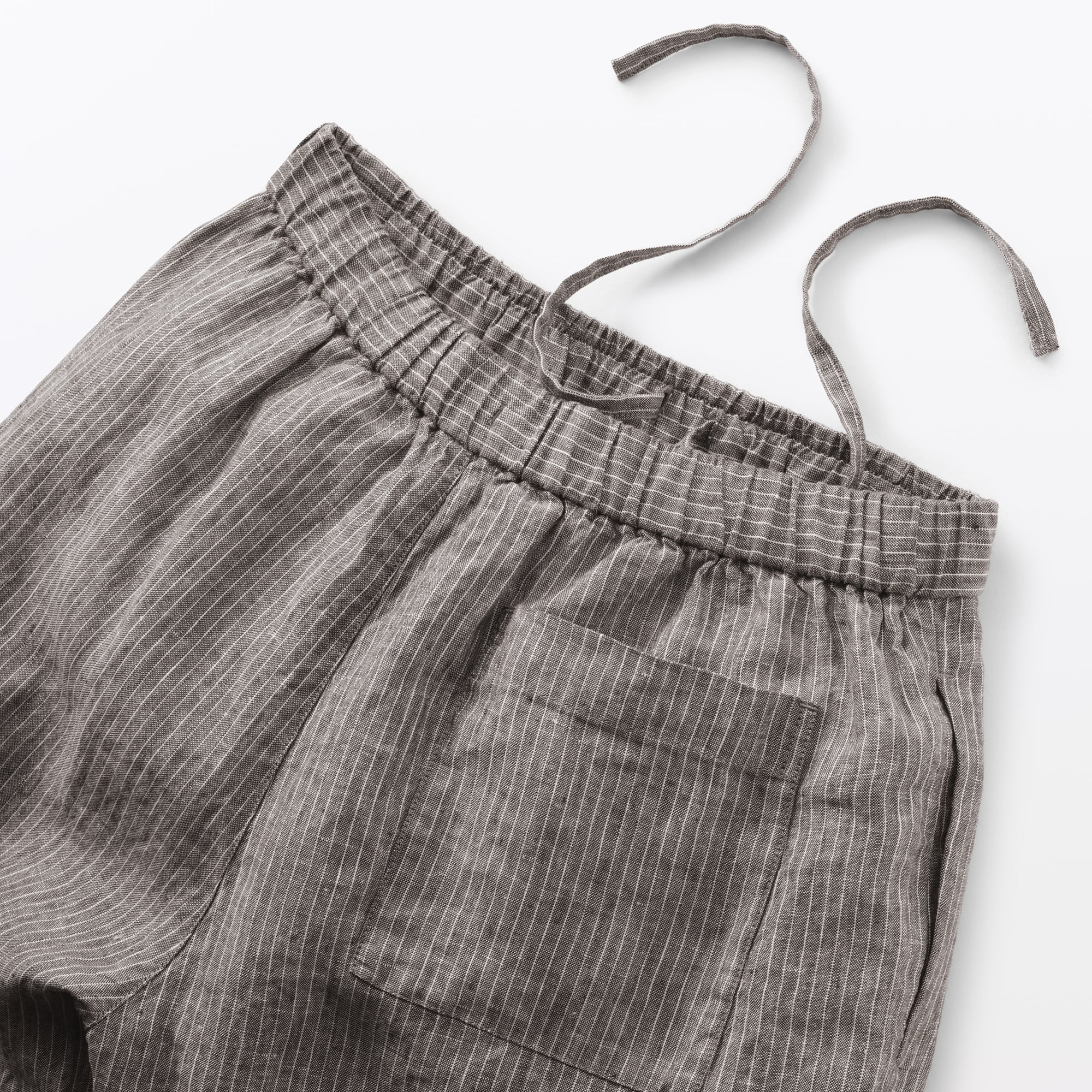 婦人　リネン　洗いざらしイージーワイドパンツ（ＡＳＥＡＮ）